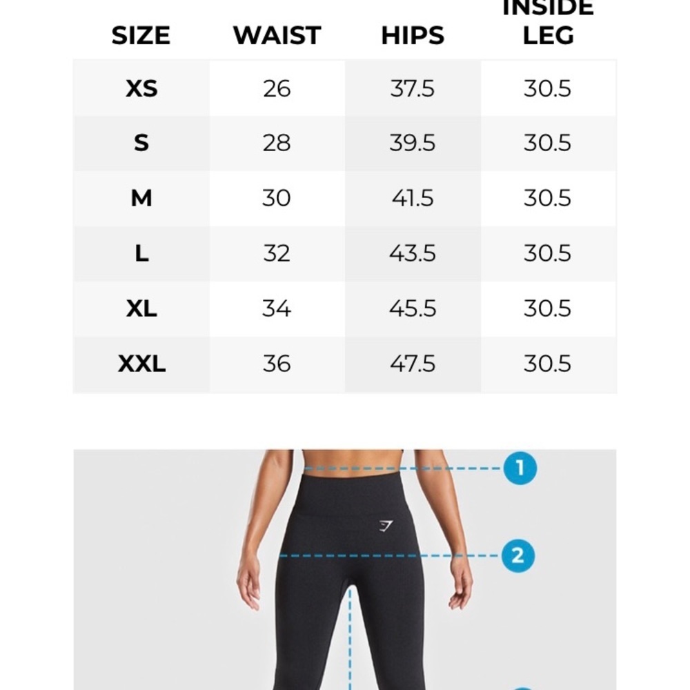 Gymshark Pro Perform Indigo Leggings Tights Pants size XS - Picture 11 of 11